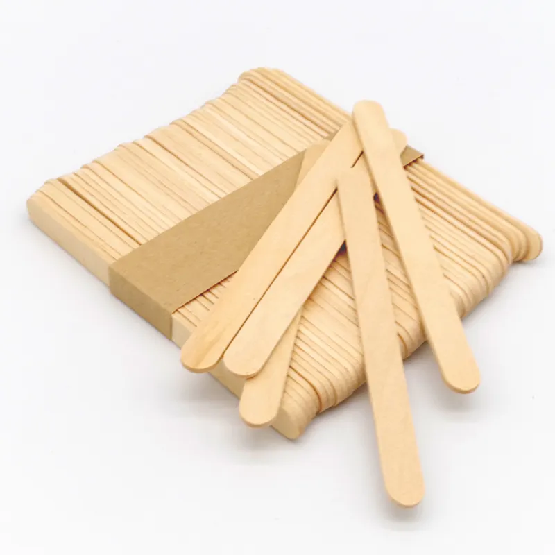 Disposable wooden craft ice cream sticks color mini popsicle stick
