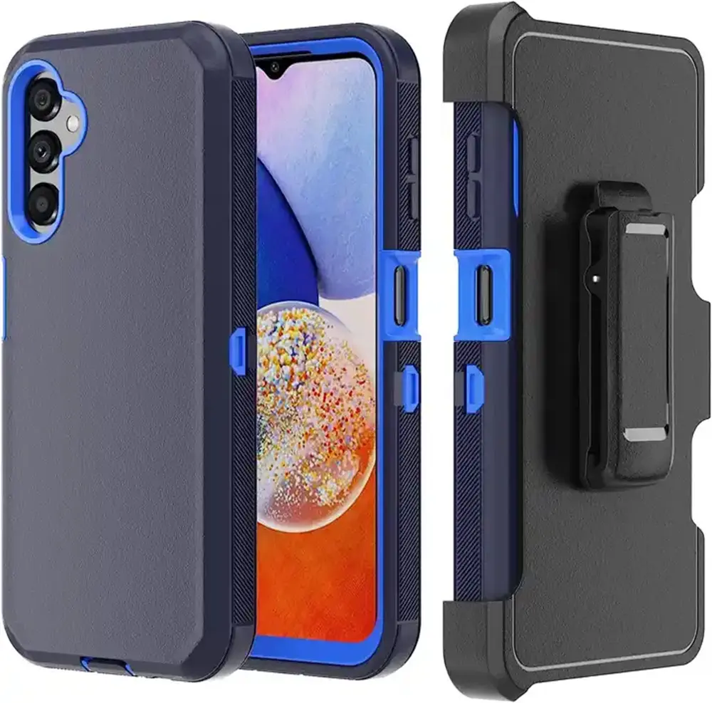 GSCASE Heavy Duty Case For Samsung A05 A05S Defend Phone Case 3 Layers Built In Belt Clip Case For Samsung s24 s23 Ultra