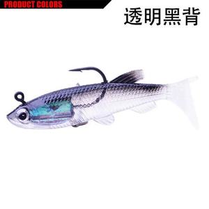 Newbility vivid <span class=keywords><strong>fishing</strong></span> <span class=keywords><strong>lures</strong></span> saltwater fish shape fork tail softbait esche da pesca in plastica morbida (vecchio) esche da pesca crankbait - Product Image 3