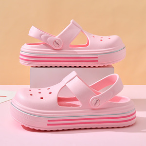 White Women's <b>Clogs</b> With Thick Soles EVA Breathable Closed Toe Outdoor Sandals - Product Image 2