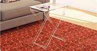 Table pliante en acrylique, plateau pliable et multifonctionnel, table basse en acrylique utilisable comme plateau de service et support de présentation