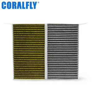 Coralfly ชิ้นส่วนตัวกรองอัตโนมัติ1658376-00-A HEPA <span class=keywords><strong>N98</strong></span>ถ่านกัมมันต์ตัวกรองอากาศสำหรับเทสลา - Product Image 4