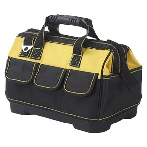 Sac de rangement d'outils de grande capacité, résistant à l'usure, sangle d'épaule réglable, boîte à outils multi-poches, fourre-tout à large ouverture pour instruments - Product Image 2