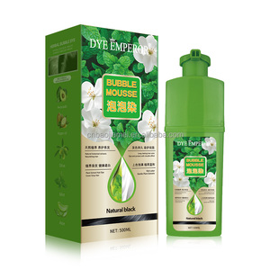 DYE EMPEROR Teinture capillaire en mousse à action rapide à base de plantes longue durée, adaptée aux cheveux gris, teinture à bulles colorées, facile à utiliser - Product Image 1