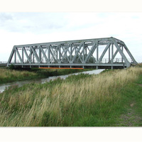 Puente de Acero prefabricado para uso en exteriores, estructura de acero para caminar