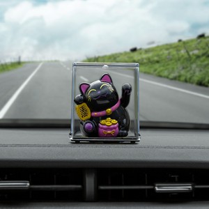Modèle solaire magasin voiture accessoires décoration intérieure 2 pouces <span class=keywords><strong>petit</strong></span> <span class=keywords><strong>chat</strong></span> ornement agitant <span class=keywords><strong>japonais</strong></span> Fortune <span class=keywords><strong>chat</strong></span> chanceux - Product Image 6