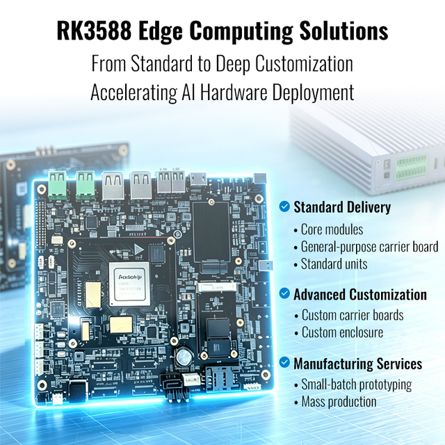 AI Edge Computer 6 Tops RK3588 Rockchip Octa-Core Processor Program Control Data Processing