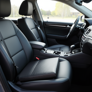 Coussin de siège en cuir PU Boris, fermeté moyenne, rembourrage en mousse, style banc, accessoire d'intérieur - Product Image 2