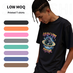 Camiseta ShengShi para hombre, lavado de enzimas, cuello redondo Regular, 320g, tendencias de secado rápido personalizadas, gimnasio con logotipo personalizado, camiseta de compra a granel para equipo - Product Image 1