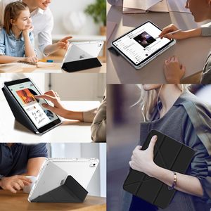 Trường hợp Gấp Y cho <span class=keywords><strong>iPad</strong></span> 11 (2025) & thế hệ thứ 10 (2022) 10.9 inch rõ ràng cứng trở lại Vỏ Acrylic Bìa đứng với chủ bút chì - Product Image 6