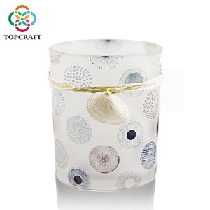 Vintage Votive Cylinder <strong>Candle</strong> <strong>Holders</strong> Jar <strong>Windproof</strong> Glass Candlestick Sky Blue Glass <strong>Candle</strong> <strong>Holder</strong> - Product Image 5