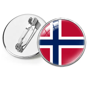 <span class=keywords><strong>Nouvelle</strong></span> Broche Drapeau Norvège, Badge Épingle, Broche Pays du Monde, Cadeau Original, Souvenir pour Voyageurs et Amoureux, Cadeau pour Fans de Clubs de Football, Personnalisé - Product Image 1