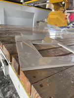 Machine de découpe de pierre à 3 axes avec commande PLC 350, scie à pont monobloc pour le traitement des dalles de marbre et de granit