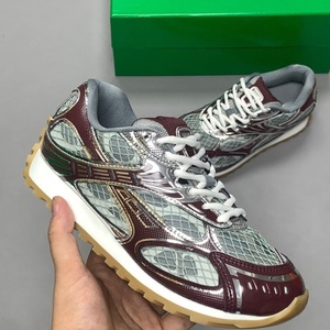 Chaussures de sport décontractées pour hommes en cuir véritable, modèle Bot Ven Orbit à lacets, coupe basse, couleur argentée, collection 2025 – Qualité supérieure, marque originale, style tendance - Product Image 3