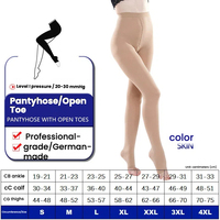 Chaussettes de compression professionnelles 20-30 mmHg Classe 2, hautes jusqu'au genou, élastiques, pour le sport et la santé, manchons de compression pour les jambes