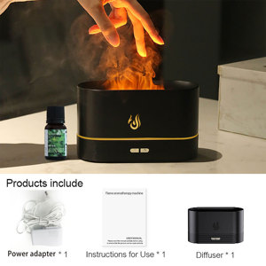 2025 New <strong>Types</strong> Essential Oil <strong>Diffuser</strong> Mist Humidifier Aromatherapy <strong>Diffuser</strong> Realistic Flame Effect Home Office Air Freshener - Product Image 5