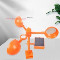 Épouvantail à oiseaux solaire en plastique écologique pour vergers et terres agricoles, moulin à vent avec miroir réfléchissant