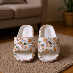 Ciabatte da casa da donna in cotone con stampa cartoon, suola ammortizzata in EVA, per tutte le stagioni, taglie 36 37 38 39 40 41 - Product Image 2