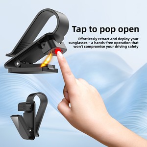New Interior Accessory <b>Car</b>-Mounted Glasses <b>Clip</b> Personalized Plastic Sunglasses Holder Visor Storage - Product Image 3