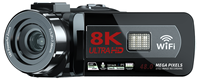 Caméra 8K, enregistrement Ultra HD, photos 48MP (interpolation), écran tactile HD 3,0 pouces, prise en charge de l'enregistrement pendant la charge