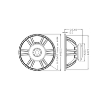Subwoofer de 18 pouces pour DJ professionnel, bobine vocale de 4 pouces, étanche, 700W, enceinte B&C