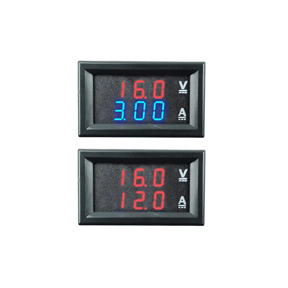 Dual Display Digital LED Current Voltage Meter 10A 50A 100A Voltmeter Ammeter