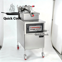 Freidora de Pollo a Presión Eléctrica Programable Comercial de 25L, 3N~380V, Tipo KFC, con Filtro de Aceite