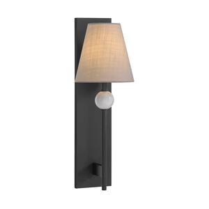 Modern Simple Style Home Office LED Wall Lamp Iron with Black Frosted Glass <b>Covers</b> Partial <b>Lighting</b> Black Painting Villa - Product Image 1