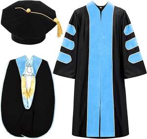 Vestido de doctorado Premium Túnica académica de alta calidad para ceremonias de graduación - Product Image 1