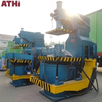 Machine de moulage par injection de sable vert ATHI Z149W, machine de moulage par secouage et pressage pour la fabrication de couvercles de puits de visite