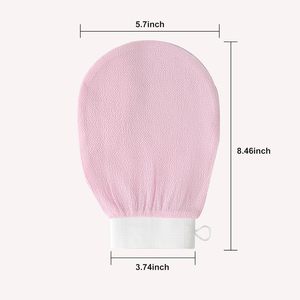 Guante Exfoliante de Seda de Morera 100% Natural Turco para Baño, Rostro y Cuerpo, con Logotipo Personalizado, Ovalado, Ecológico y Natural - Product Image 3