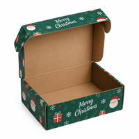 Boîte cadeau en carton ondulé personnalisable XJY pour Noël, boîte d'emballage imprimée en couleur pour chaussettes, parfums et artisanat