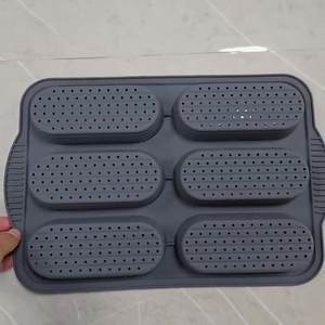 OEM personnalisé sans BPA cuisson friteuse à air doublure <span class=keywords><strong>silicone</strong></span> 2 cavités <span class=keywords><strong>moule</strong></span> à gaufres <span class=keywords><strong>moule</strong></span> à gâteau pour friteuse à air accessoires - Product Image 2