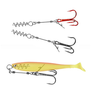Bán Buôn Carbon Cao Dây Thép Câu Cá Móc Thiết Lập Với Vít Pin Treble <span class=keywords><strong>Stinger</strong></span> Giàn Khoan Mềm Lure Jigging Cho Pike Cá Chép Bass Câu Cá - Product Image 1
