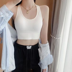 Summer Fashion <span class=keywords><strong>Babes</strong></span> Wear Open Back Cross Bretelles Wrapped Chest Underwear Ladies Sexy Bra - Product Image 5