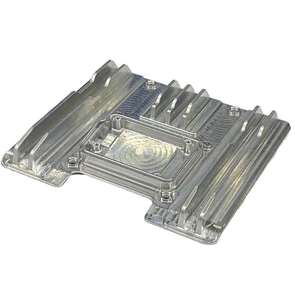 แผ่นฐานอะลูมิเนียมสำหรับระบายความร้อนแบบ CNC ผลิตตามสั่ง OEM, ชิ้นส่วนตัวเรือนแผงวงจรโมดูลพลังงานความแม่นยำสูง - Product Image 6