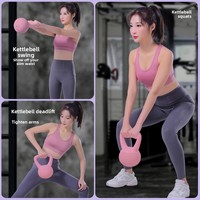 Kettlebell d'entraînement de force en PVC souple antichoc, idéal pour la maison et l'intérieur, disponible en gros