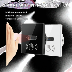 Interruptor de luz de pared inteligente, interruptor de pared con sensor infrarrojo, interruptor de un solo polo WIFI, interruptor de pared antiarañazos - Product Image 2