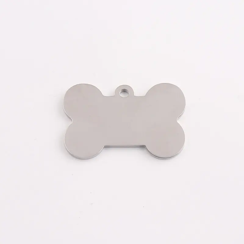 Thép Không Gỉ Dễ Thương Paw Mặt Dây Chuyền Đầy Màu Sắc Paw In Mặt Dây Chuyền Dog ID Charms Pet DIY Bone Shape Charms