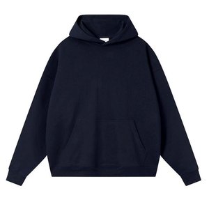 Sweat-shirts à capuche en molleton français de haute qualité 400 g/m² pour hommes, pull-overs en coton streetwear à épaules tombantes - Product Image 5
