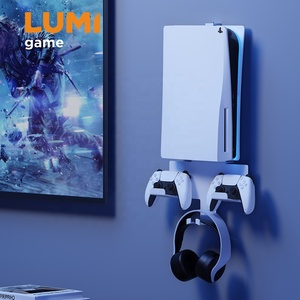 Support mural PS5 GMA01-PS02 pour accessoires de stockage de console de jeu PlayStation 5 avec support de support de casque de contrôleur - Product Image 1