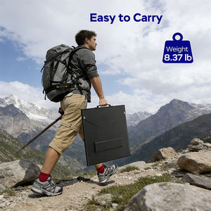 100W Foldable Portable Monocrystalline Silicon <b>Solar</b> <b>Panels</b> 23.5% High-Efficiency IP65 Waterproof CE Certified Charger Power - Product Image 3