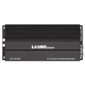 Amplificateur de voiture 4 canaux <span class=keywords><strong>classe</strong></span> <span class=keywords><strong>D</strong></span> 200WX4 4 ohms compact haute puissance pour audio automobile - Product Image 1