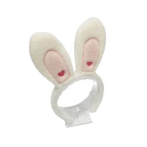 उत्सव खरगोश के कान को पसंद करते हैं, बालों को चूस-चेहरे धोने वाले उच्च क्रेनियल शीर्ष प्यारा चंचल हाथ से बनाया गया - Product Image 5