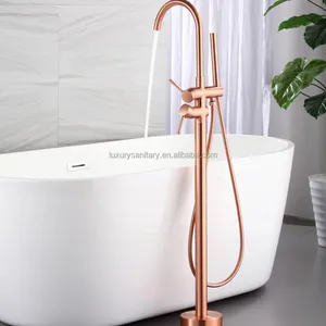 Роскошный модный новый стиль медный античный смеситель для ванны кран отдельно стоящий смеситель для ванны
