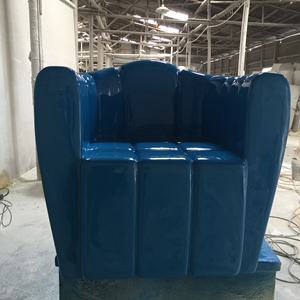 أثاث أوروبي أبيض من الألياف الزجاجية مصنوع يدويًا من فن الفن ديكو حديث فاخر خفيف الوزن داخلي كراسي أنيقة - Product Image 6