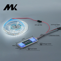 Manke Wholesale 12V 60W Interrupteur intelligent à double bouton tactile avec variateur de lumière, pour LED à une ou trois couleurs, dégivreur, affichage de l'heure et de la température, à détection de présence