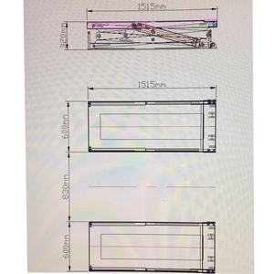 Gunting mobil angkat hidrolik silinder ganda Full Rise 5t desain khusus untuk truk Pickup untuk penggunaan di bawah tanah - Product Image 2