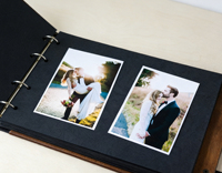 Album photo auto-adhésif rétro minimaliste noir et blanc avec motif tournesol, cadeau pour cérémonie de remise des diplômes