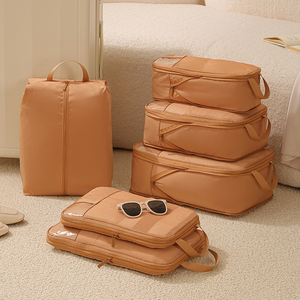 Conjunto de 6 Bolsas de Viagem Organizador de Roupas Cubos de Poliéster para Viagem Conjunto de Malas - Product Image 1
